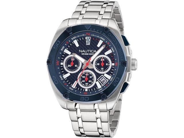 Nautica Tin Can Bay Recycled Stainless Steel And Silicone Mens Watch Box Set