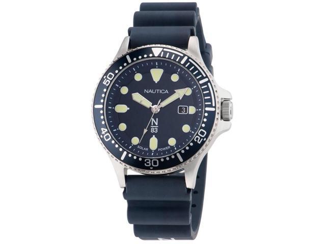 Nautica Cocoa Beach Blue PU Mens Watch