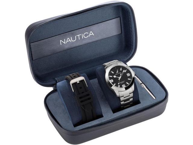 Nautica Pacific Beach Stainless Steel Mens Watch
