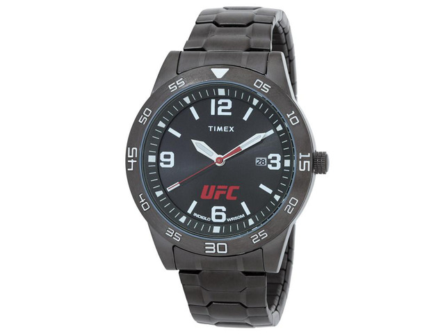 Timex UFC Legend 42mm Gunmetal Case expansion Bracelet Mens Watch