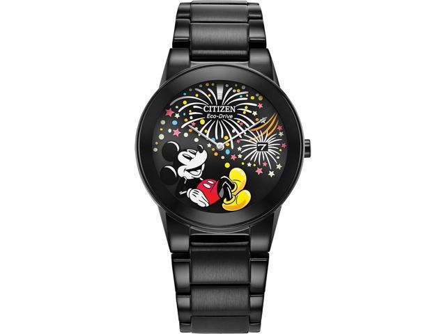 Citizen Eco-Drive Mickey Mouse Fiesta Black IP Mens Watch