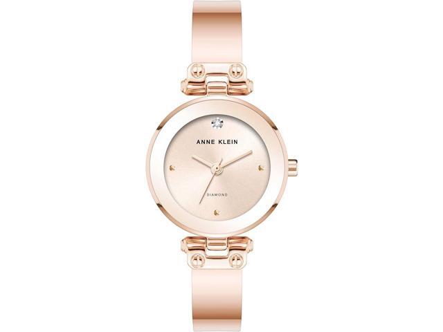 Anne Klein Genuine Diamond Dial Bangle Ladies Watch