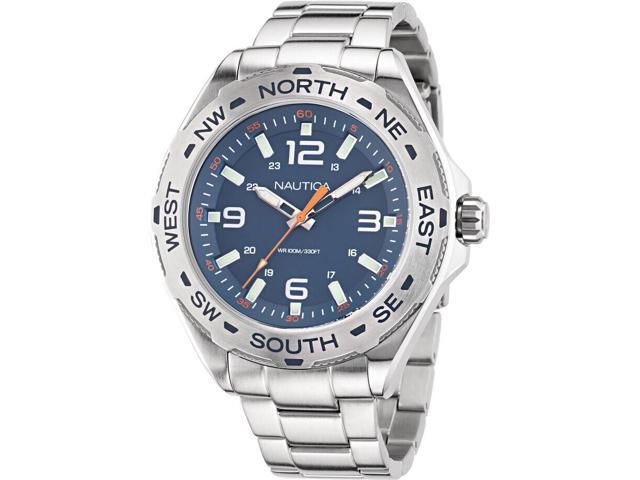 Nautica Clearwater Beach Stainless Steel Mens Watch