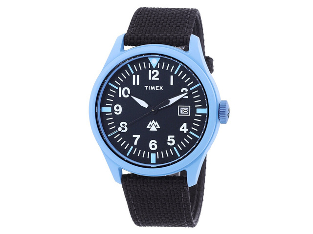 Timex Expedition North Traprock 43mm Black rPET Fabric Strap Mens Watch