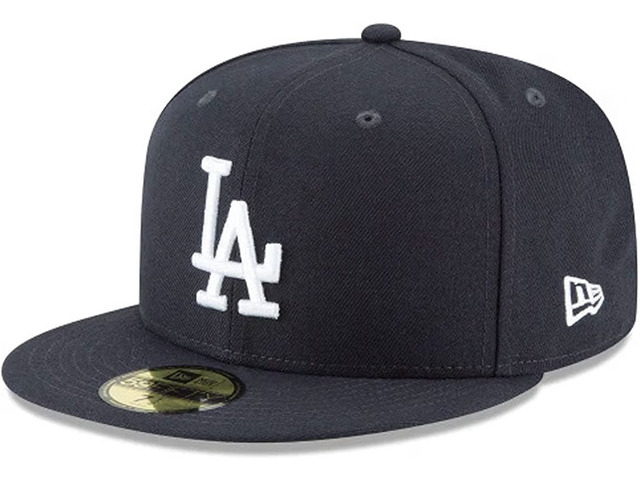 New Era Los Angeles Dodgers MLB Basic 59FIFTY Navy Fitted Hat Size 8 1/4