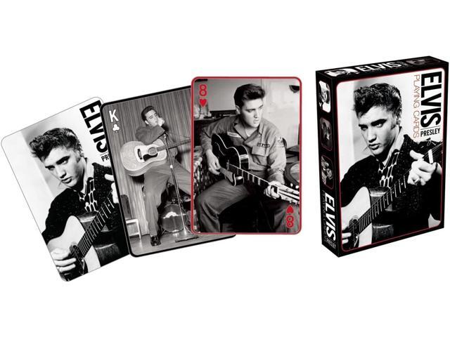 Elvis Presley Black & White Playing Cards 52 Card Deck + 2 Jokers