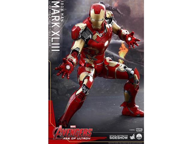 Avengers Age of Ultron 1:4 Scale Hot Toys Collectible Figure Iron Man Mark XLIII