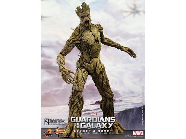 Guardians of the Galaxy Hot Toys 1/6th Scale Action Figure Set Rocket and Groot