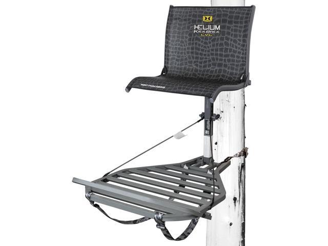 Hawk Helium Kickback LVL Steel Hang-On Tree Stand w/ Leg Extension Footrest