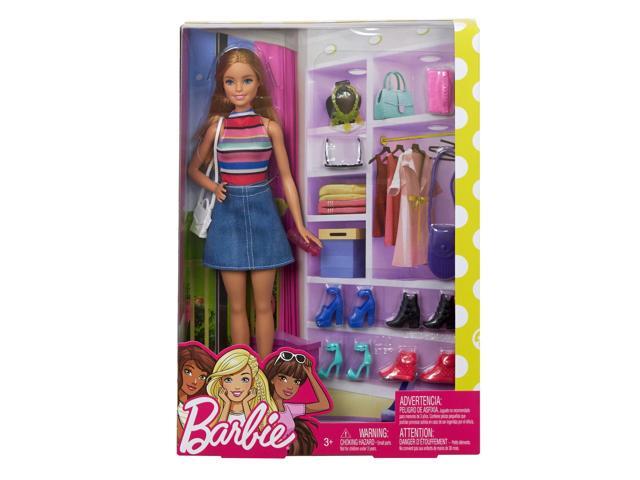 barbie doll and accessories, blonde