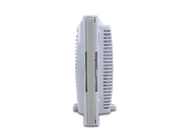 Optimus F-5286 8-Inch corded Reversible Twin Window Fan with Thermostat and LED, White