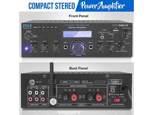Pyle PDA5BU.0 Compact 200 Watt Bluetooth Home Stereo Amplifier Receiver System - image 7
