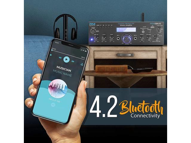 Pyle PDA5BU.0 Compact 200 Watt Bluetooth Home Stereo Amplifier Receiver System - image 8