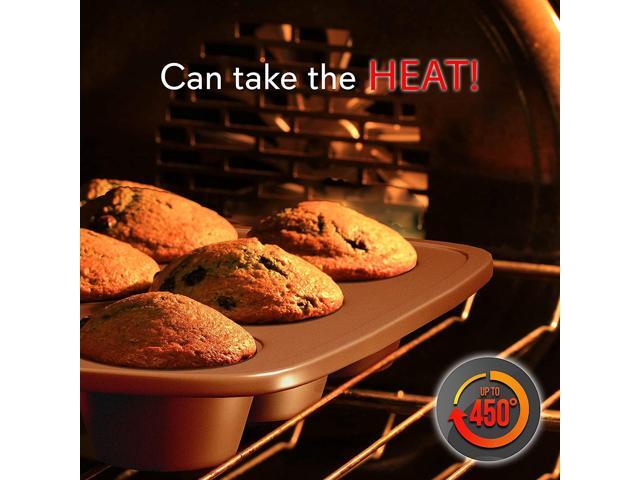 NutriChef Kitchen Oven Non Stick Carbon Steel Tray Sheet 6 Piece Bakeware Set