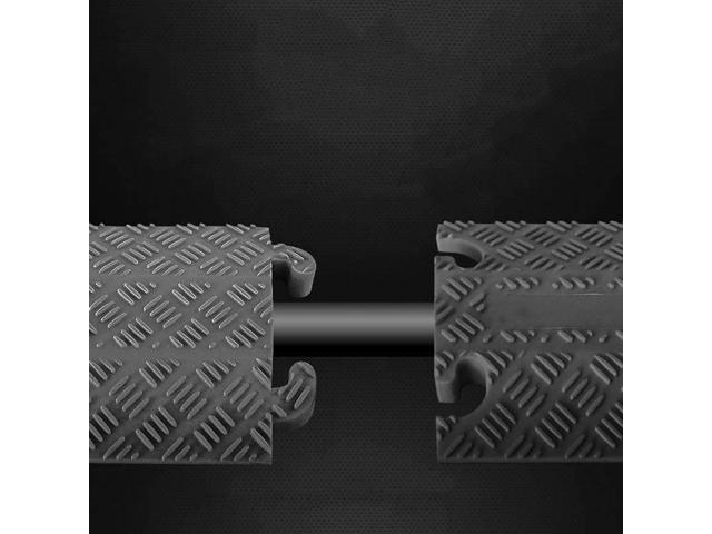 Pyle 40 In Cable Wire Protector Cover Ramp for Floor Cord Safety Black (2 Pack) - image 5