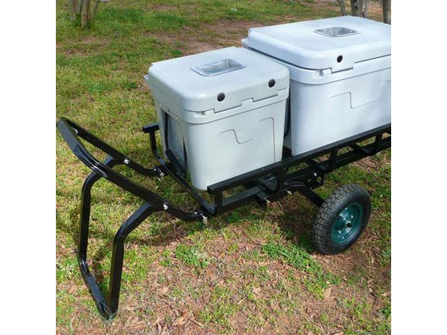 Viking Solutions Tilt-N-Go Combo Game Hauler w/ Hitch Adapter and 13.5 In Wheels