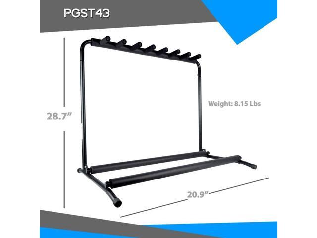 Pyle PGST43 Multi Instrument 7 Slot Universal Guitar Floor Stand Rack Holder