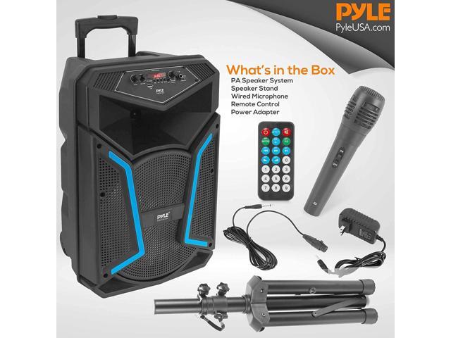 Pyle PPHP122SM Portable Bluetooth Speaker System with Flashing Party Lights - image 3