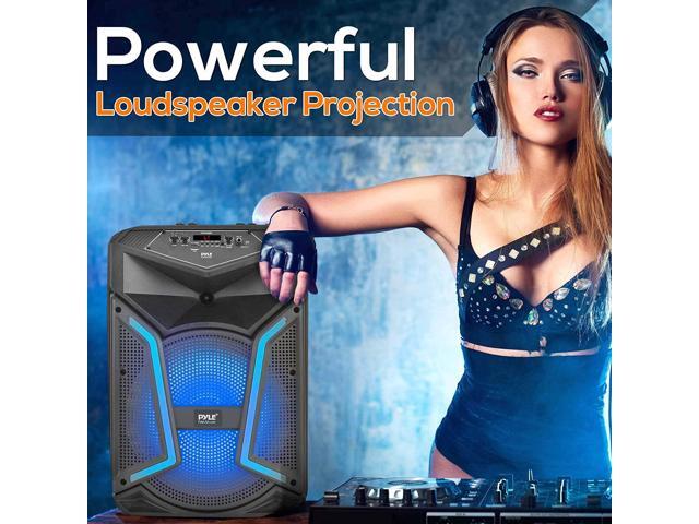 Pyle PPHP122SM Portable Bluetooth Speaker System with Flashing Party Lights - image 7