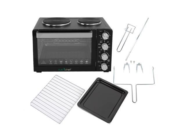 Nutrichef PKRTO28 pkrto Rotisserie Cooker and Dual Hotplates