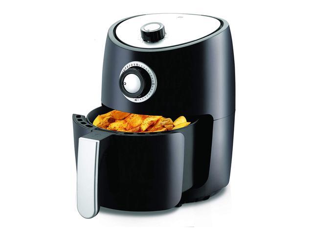 NutriChef PKAIRFR18 Kitchen Countertop Air Fryer Oven Cooker with 2 Quart Basket