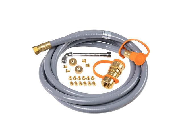 Blackstone Griddle Accessories Propane to Natural Gas Conversion Kit, 10ft Hose