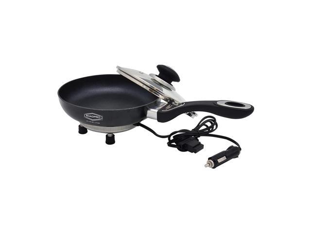 RoadPro 12 Volt Portable Electric Cooking Frying Pan with Non-Stick Surfaces