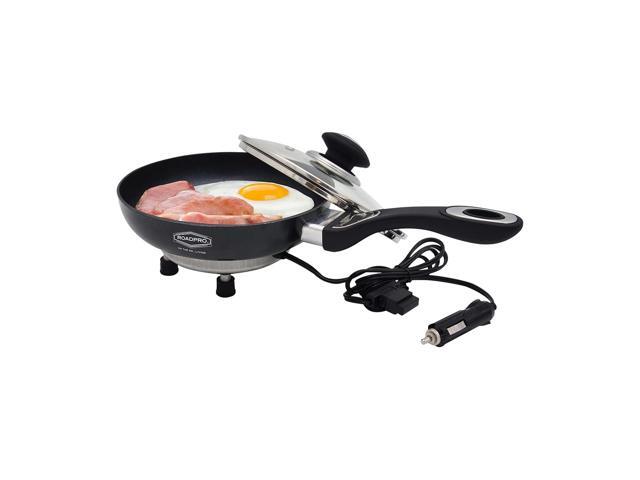 RoadPro 12 Volt Portable Electric Cooking Frying Pan with Non-Stick Surfaces