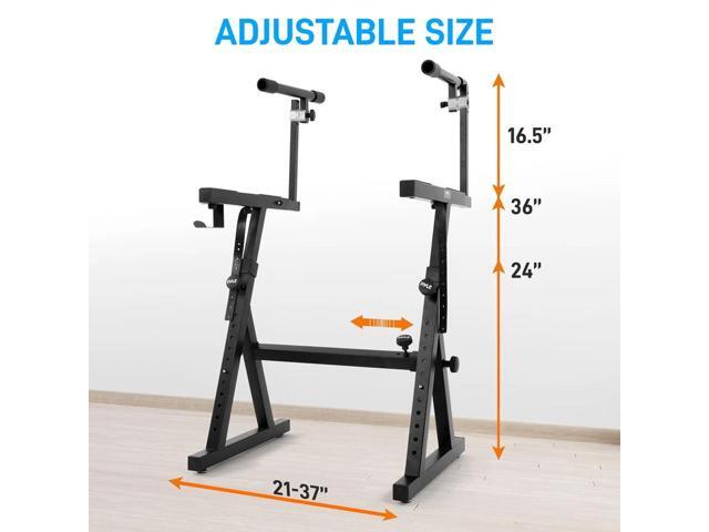 Pyle PKST2TZ 2 Tier Adjustable Heavy Duty Metal Keyboard Music Stand, Black