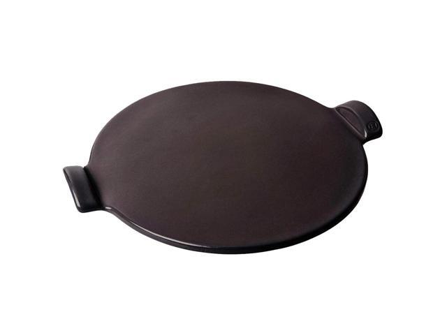 emile henry made in france 14.5inch flame top pizza stone, charcoal
