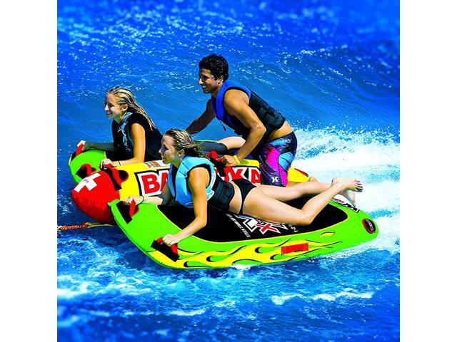 WOW Watersports 13-1010 Big Bazooka Steerable 1 to 4 Person Towable Tube, Green