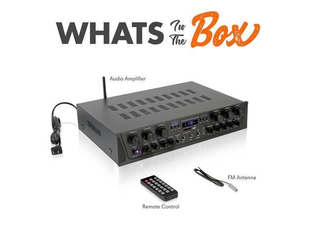 Pyle 600 Watt 6 Channel Bluetooth Amplifier Stereo Receiver w/ Remote Control PTA66BT - image 8