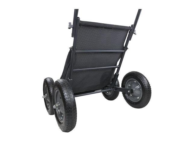 Hawk Crawler 500 Lb. Capacity Foldable Multi Use Deer Game Recovery Cart, Black