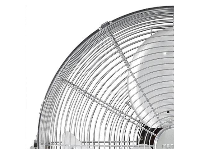 Optimus F-4122 Heavy Duty Aluminum 12 Inch 3 Speed Industrial Grade Fan, Chrome