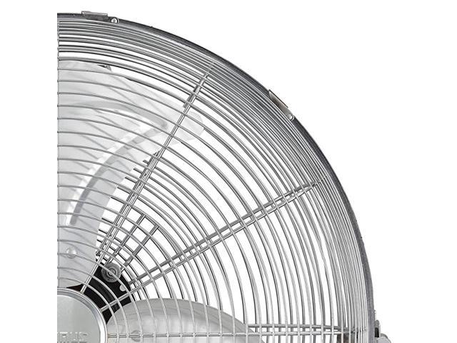 Optimus F-4122 Heavy Duty Aluminum 12 Inch 3 Speed Industrial Grade Fan, Chrome