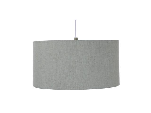 Home Concept 2 Light 14' Swag Hanging Drum Pendant w/ Diffuser, Textured Oatmeal