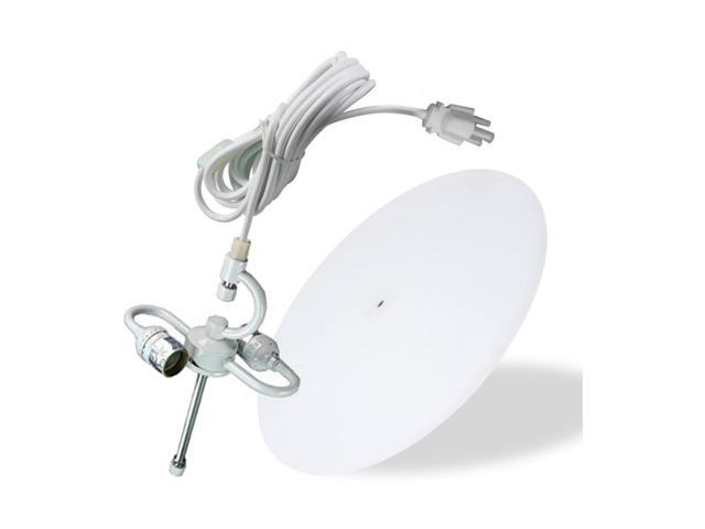 Home Concept 2 Light 14' Swag Hanging Drum Pendant w/ Diffuser, Textured Oatmeal
