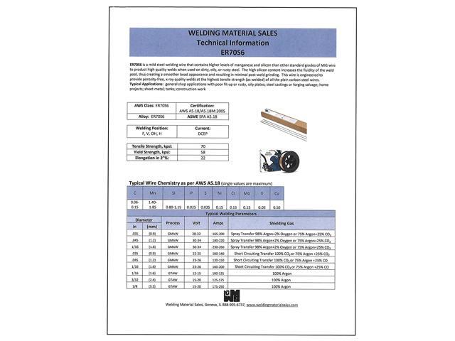 WESTWARD 24D974 Mig Welding Wire,ER70S-6,0.035,11lb