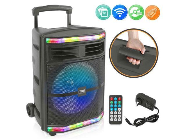 Pyle PPHP1044B Portable Bluetooth Speaker System with Flashing Party Lights - image 7
