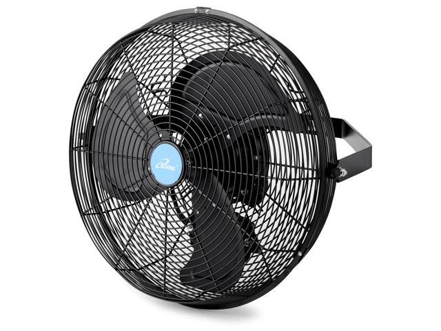 iLIVING 18-Inch Wall Mounted Variable Speed Indoor/Outdoor Weatherproof Fan, 6360 CFM, Black