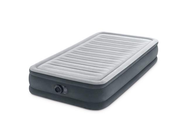 Intex Comfort Deluxe Dura-Beam Plush Airbed Mattress with Built-In Pump, Twin