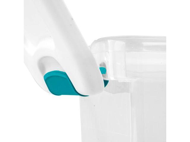 Sterilite 6-Quart Clear Stackable Latching Storage Box Container, 24 Pack 1492
