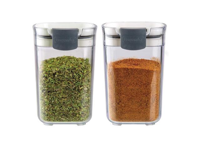 Progressive International Prepworks SEASONING KEEPERS, 2 Piece, Clear