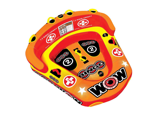 WOW Sports Bingo 2 Person Towable Water Tube For Pool And Lake (14-1060)