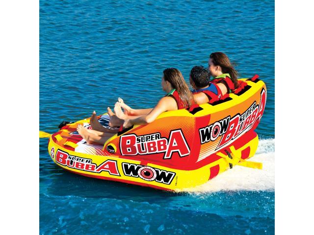 WOW World of Watersports, Super Bubba Hi Vis 1 - 3 Person Towable Deck Seat