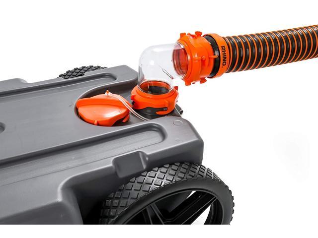 Camco 39000 Rhino Portable 15 Gallon RV Waste Tank Holding Hose and Accessories