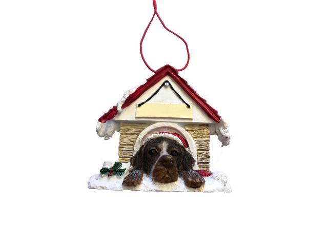 German Shorthair Pointer Doghouse Ornament Hand Painted Easily Personalized