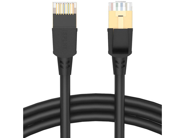 ATTMONO Cat8 Ethernet Cable, Professional Network Patch Cable 40Gbps 2000Mhz S/FTP LAN Wires, High Speed Internet Cable Cord with RJ45 Gold Plated...