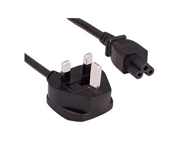 cable leader 6ft 18 awg england notebook power cord, polarized, with fuse iec320c5 to uk plug bs13631/a