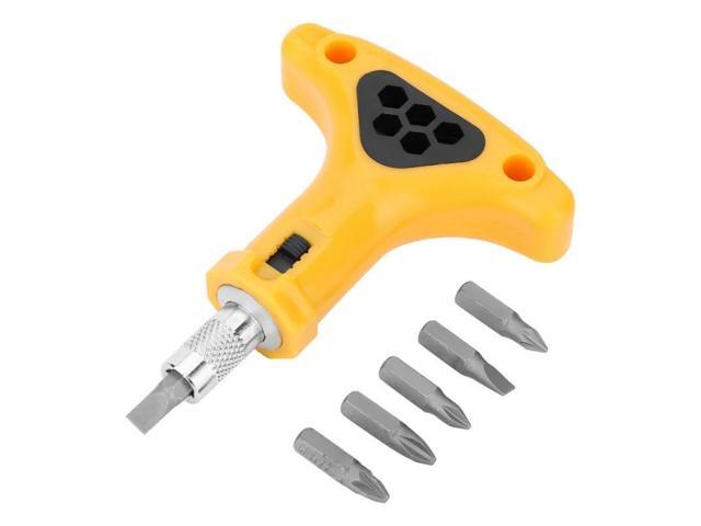 T Type Wrench Screwdriver Anti-slip Accuracy Hex Triangle Ratchet Screwdriver Bits Set